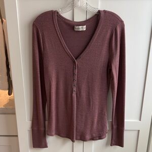Abercrombie & Fitch Dusty Rose Long Sleeve Top